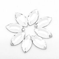 Art.No.crnavette8mm- Австрийски кристали за нокти Navette от 