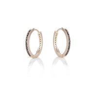 Art.No.earringsrosegold925s- Сребърни халки с розова позлата от 