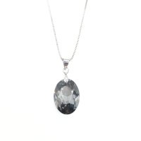 Art.No.sini643816- Кристално колие Овал 16мм silver night от  