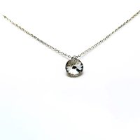 Art.No.cr1122ss29vsfzd025- Сребърно колие Мини Ривола crystal от  
