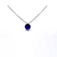 Art.No.majbl1122ss29vsfzd025- Сребърно колие Мини Ривола majestic blue от  