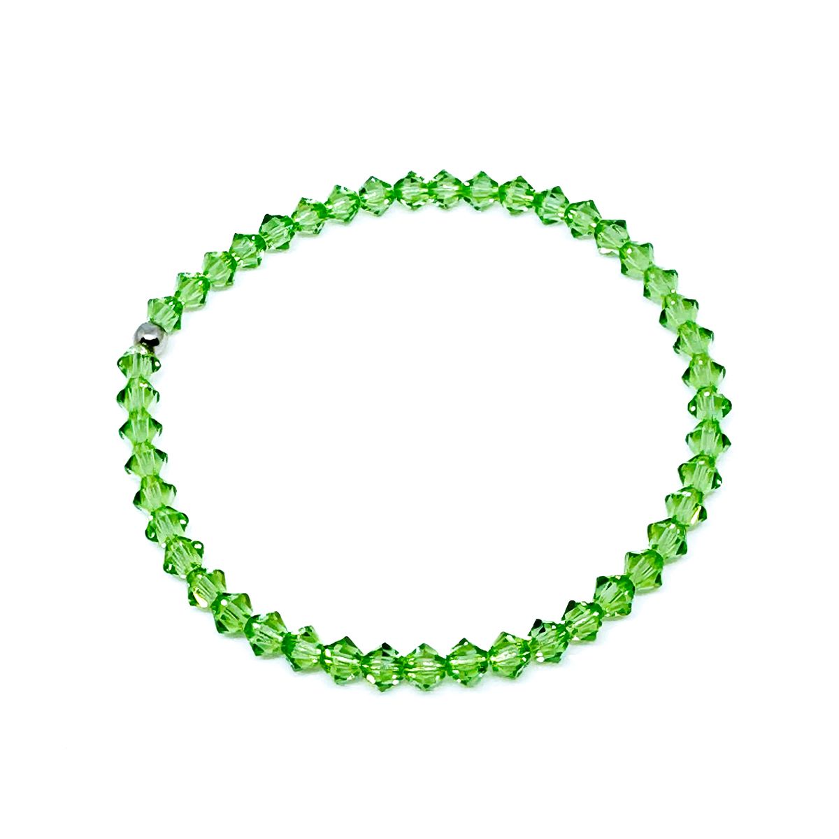 Нежна кристална гривна на ластик peridot
