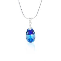 Art.No.aqab610616- Кристално колие Класическа капка 16мм aquamarine ab от  